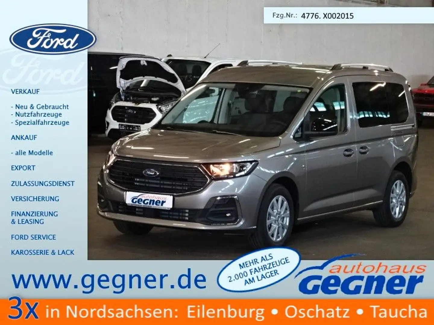 Ford Tourneo Connect Titanium AWD LMF Klima DAB SHZ Silber - 1
