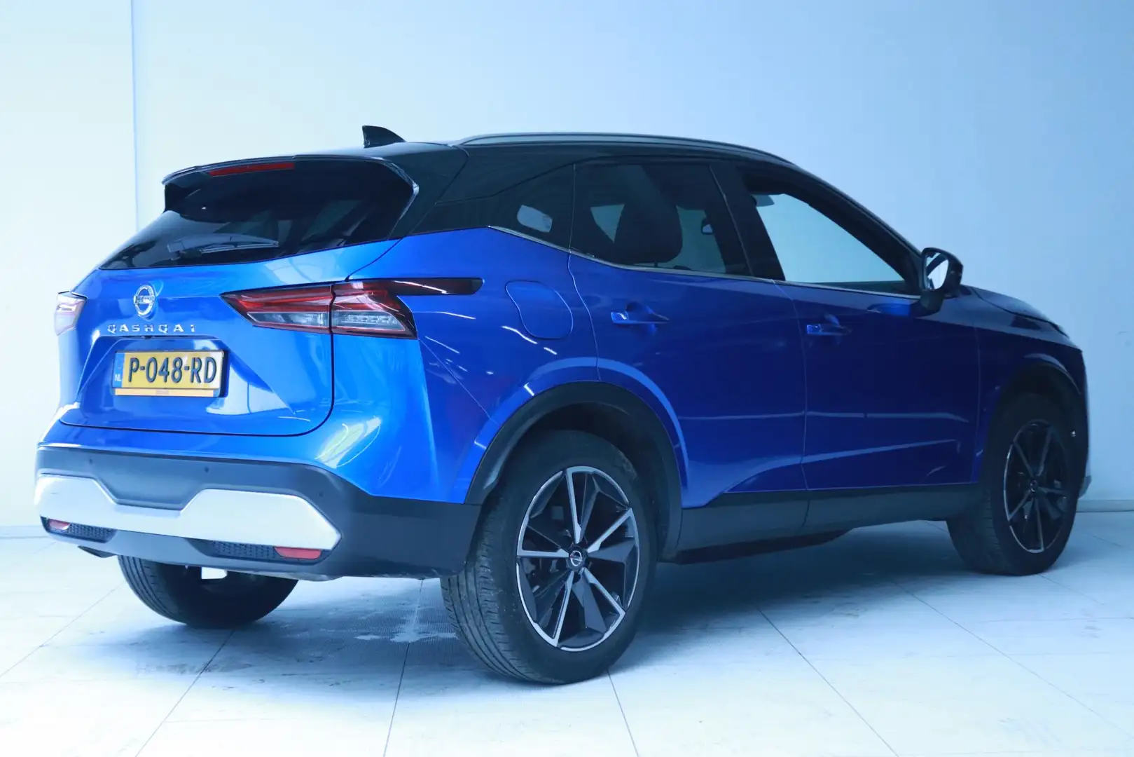 Nissan Qashqai 1.3 MHEV Xtronic Tekna Leder/Panoramadak/Navi Blauw - 2