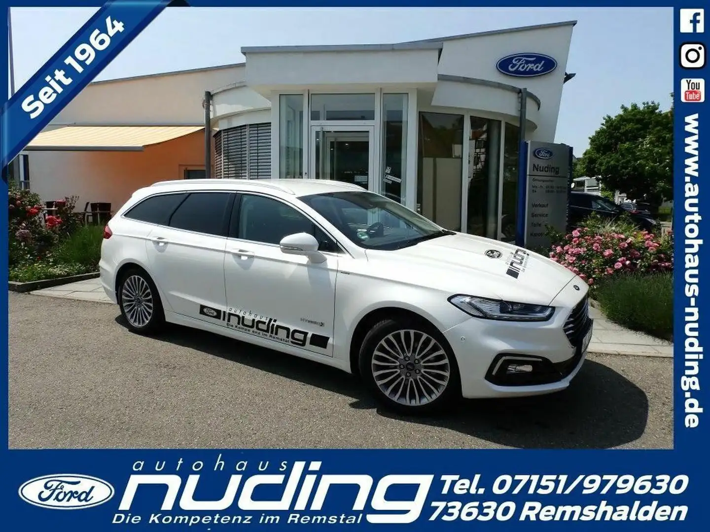 Ford Mondeo Turnier 2.0 Duratec Hybrid ACC/RFK/BLIS Weiß - 1