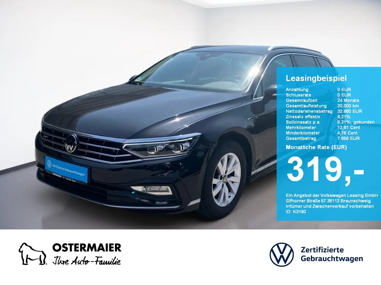 Volkswagen Passat Variant R-LINE 2.0TSI 190PS DSG NP.64T.19 .5JG.STDHZG.NAVI Negro - 1