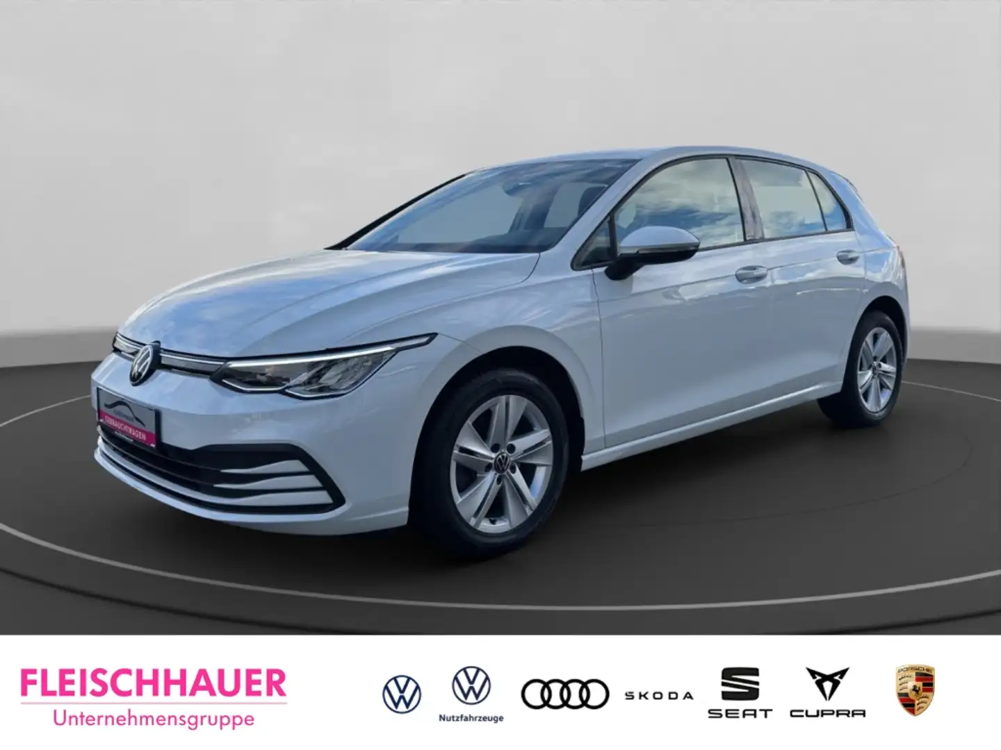 Volkswagen Golf VIII eTSI 1,0 Life DSG+LED+KLIMAAUT+KAMERA Wit - 1