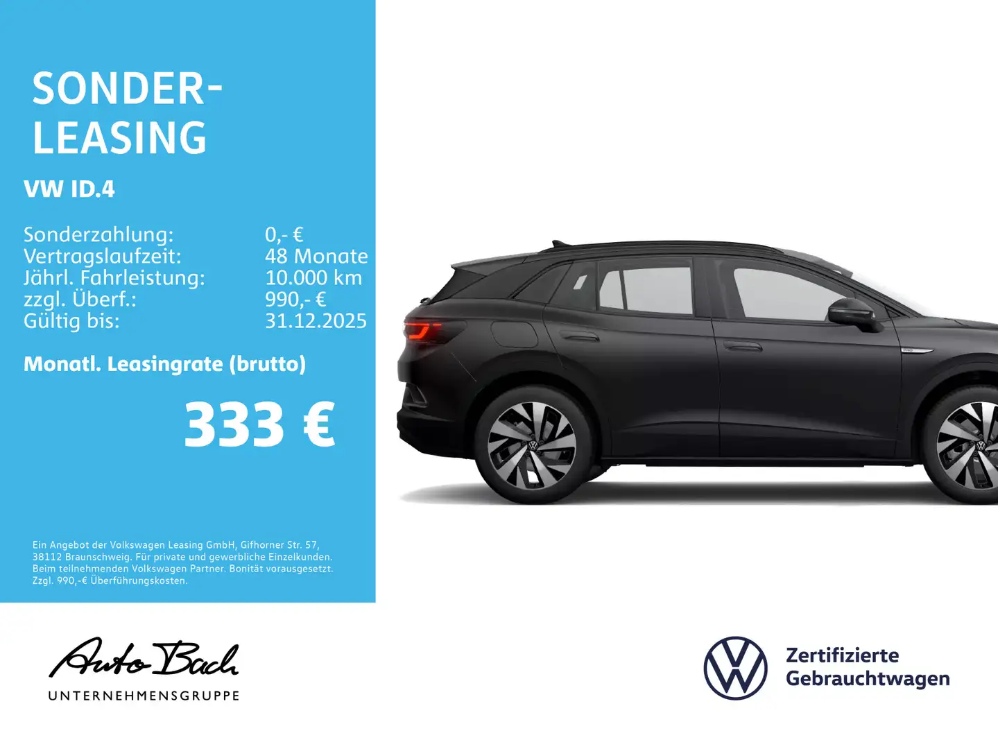 Volkswagen ID.4 Pro Performance, Navi, LED, App-Connect, Pa Grijs - 2