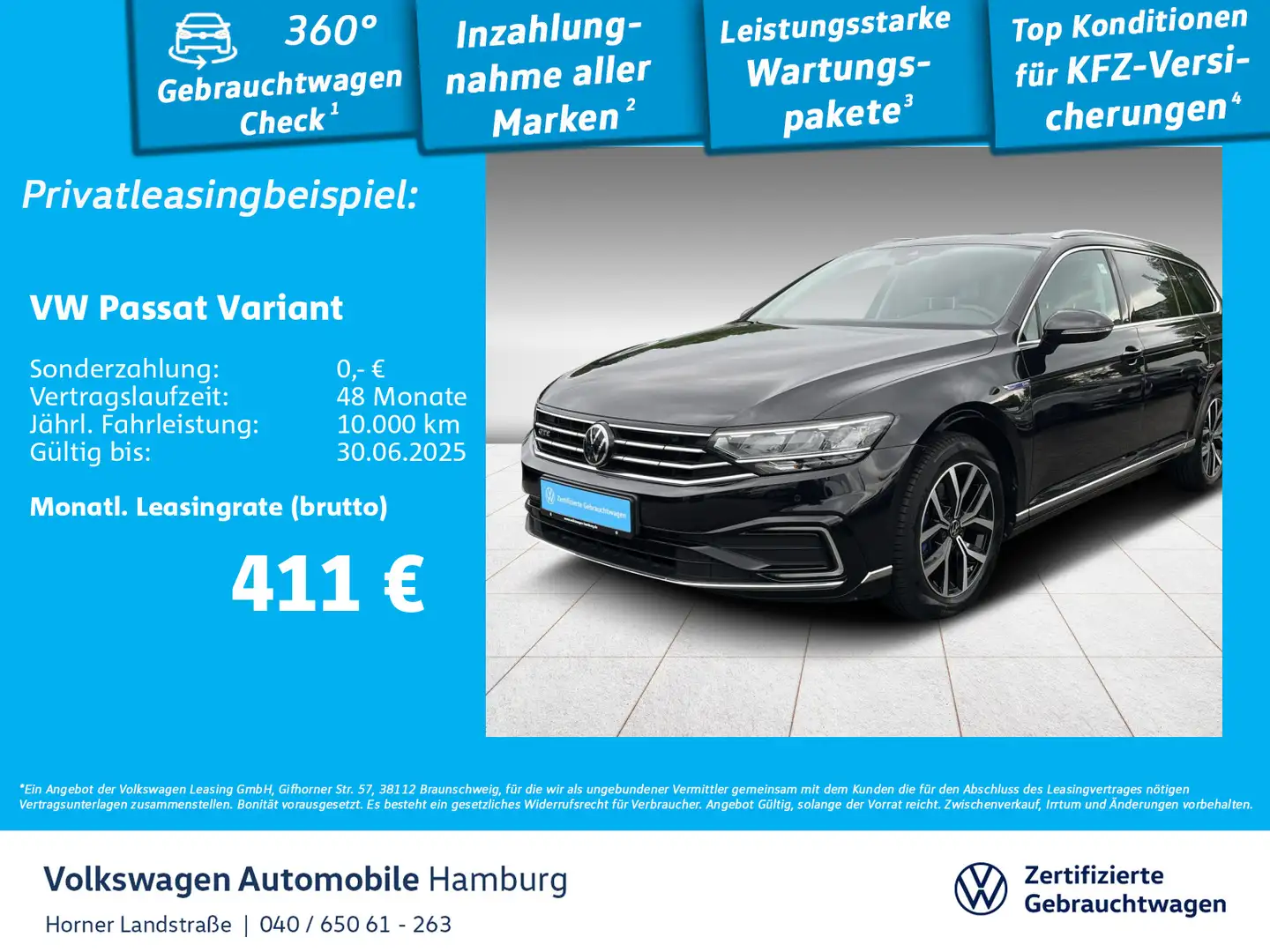 Volkswagen Passat Variant 1.4 TSI Hybrid GTE DSG Kamera Nav Schwarz - 1