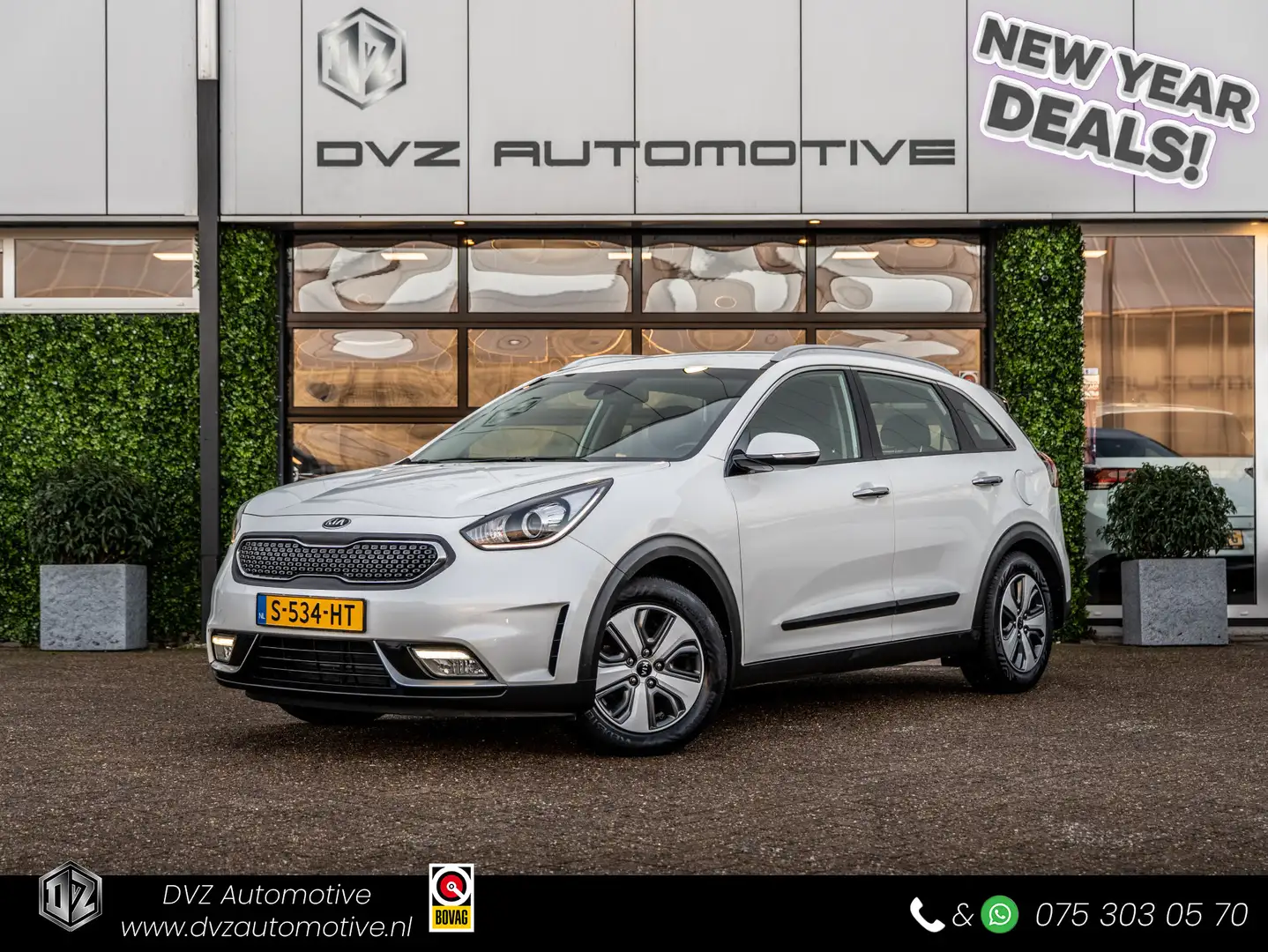 Kia Niro 1.6 GDi Hybrid DynamicLine | Carplay | Navi | Came Weiß - 1