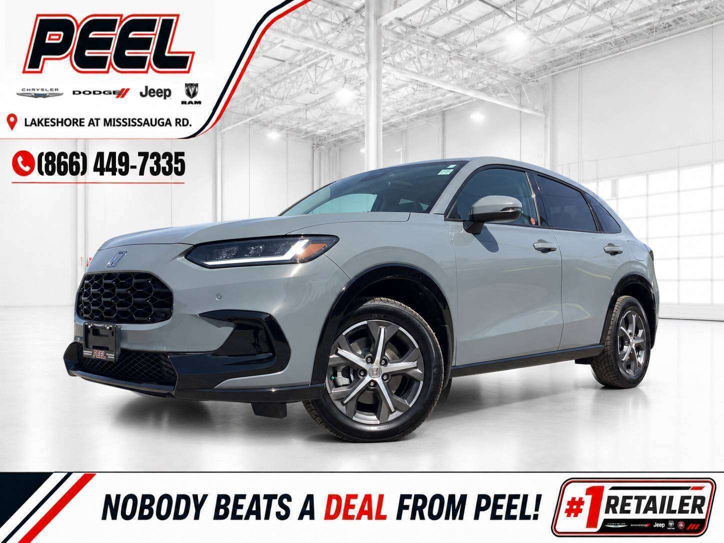 Gray 2023 Honda HR-V SUV / Crossover All-Wheel Drive Automatic