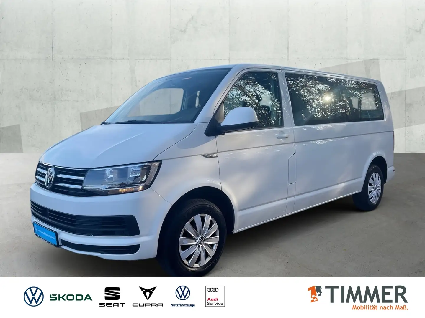 Volkswagen T6 Kombi 2.0 TDI Caravelle Comfort*lang*AHK*NAVI*8-SITZER* Weiß - 1