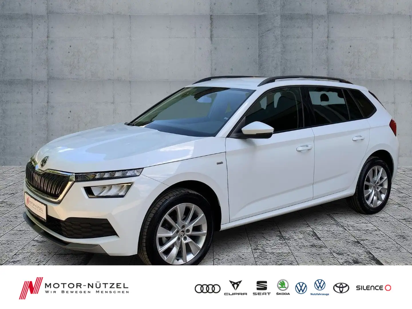 Skoda Kamiq 1.5 TSI TOUR LED+NAVI+APP+DAB+GRA+SHZ+PDC Weiß - 1