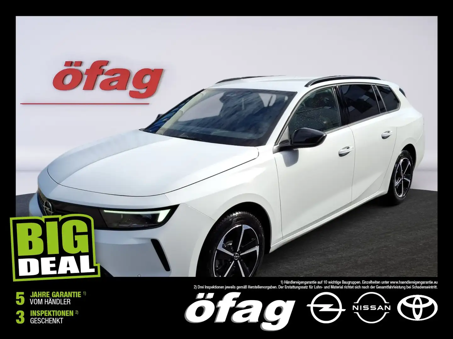 Opel Astra L Sports Tourer 1.2 Turbo Edition ACC+LED Weiß - 1