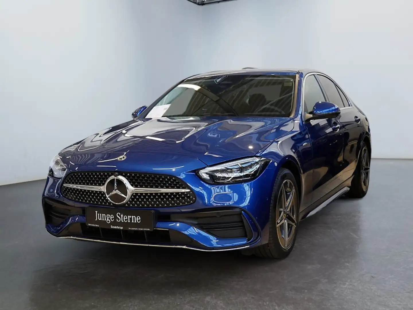 Mercedes-Benz C 300 e , AMG MEMO 360 AHK DISTR KAMERA SPUR PDC Blau - 2