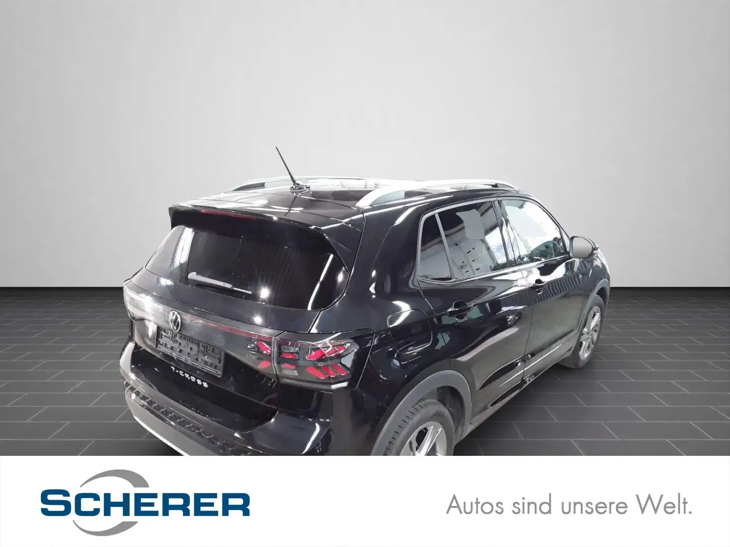 Volkswagen T-Cross 1.5 TSI R-Line DSG/NAVI/RearView/AHK uvm Schwarz - 1