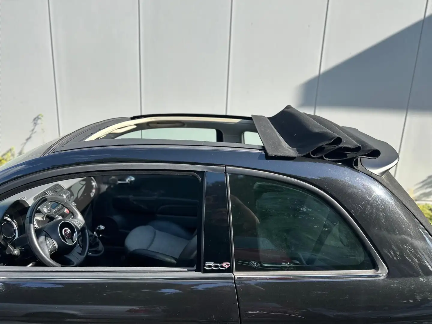 Fiat 500 2. Hand guter Zustand Verdeck neu!!! Noir - 2