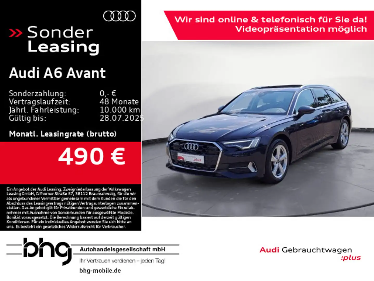 Audi A6 40 TDI quattro S tronic advanced Blau - 1