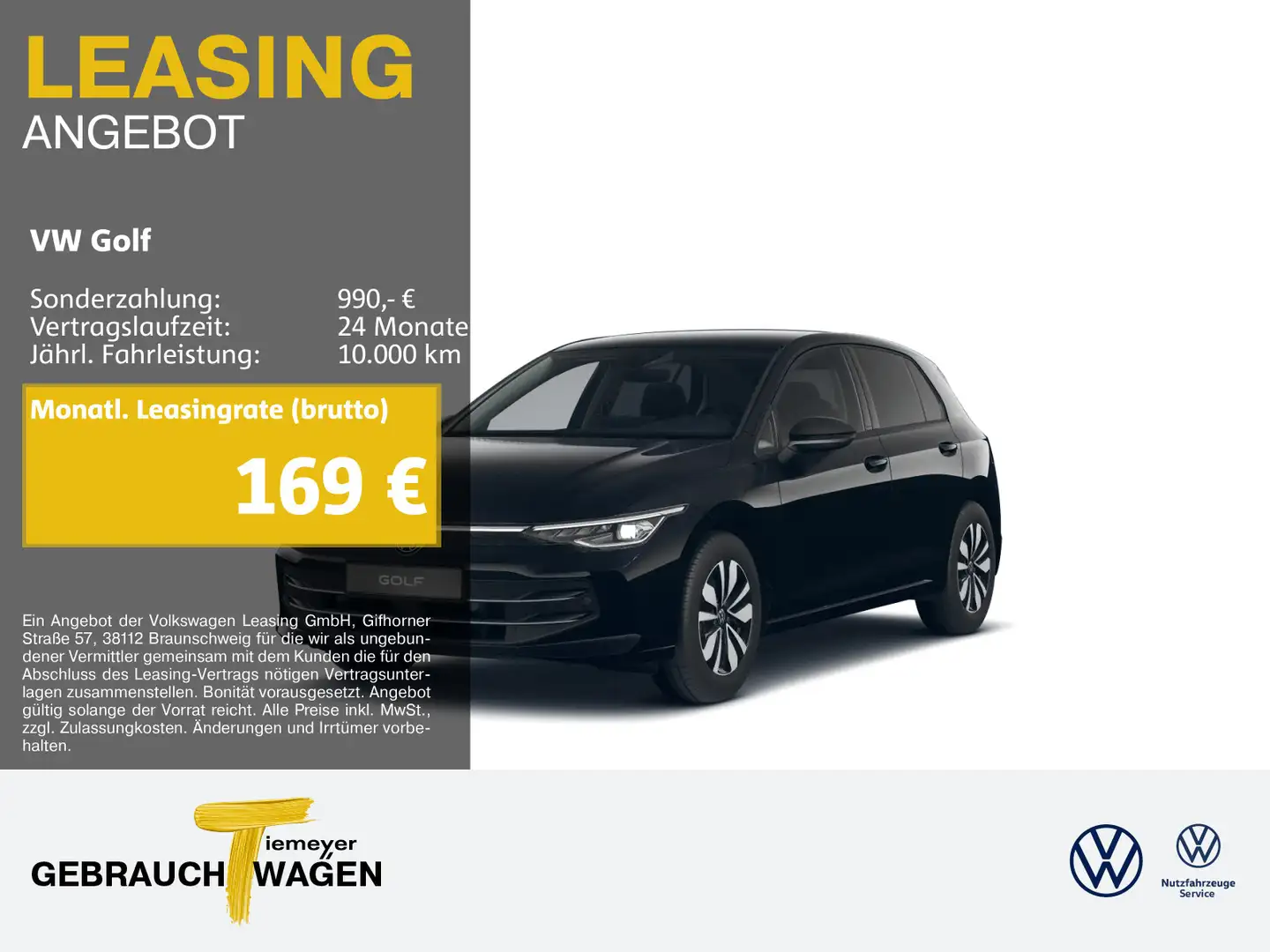 Volkswagen Golf 1.5 TSI GOAL LED+ NAVI AHK PRIVACY Schwarz - 1