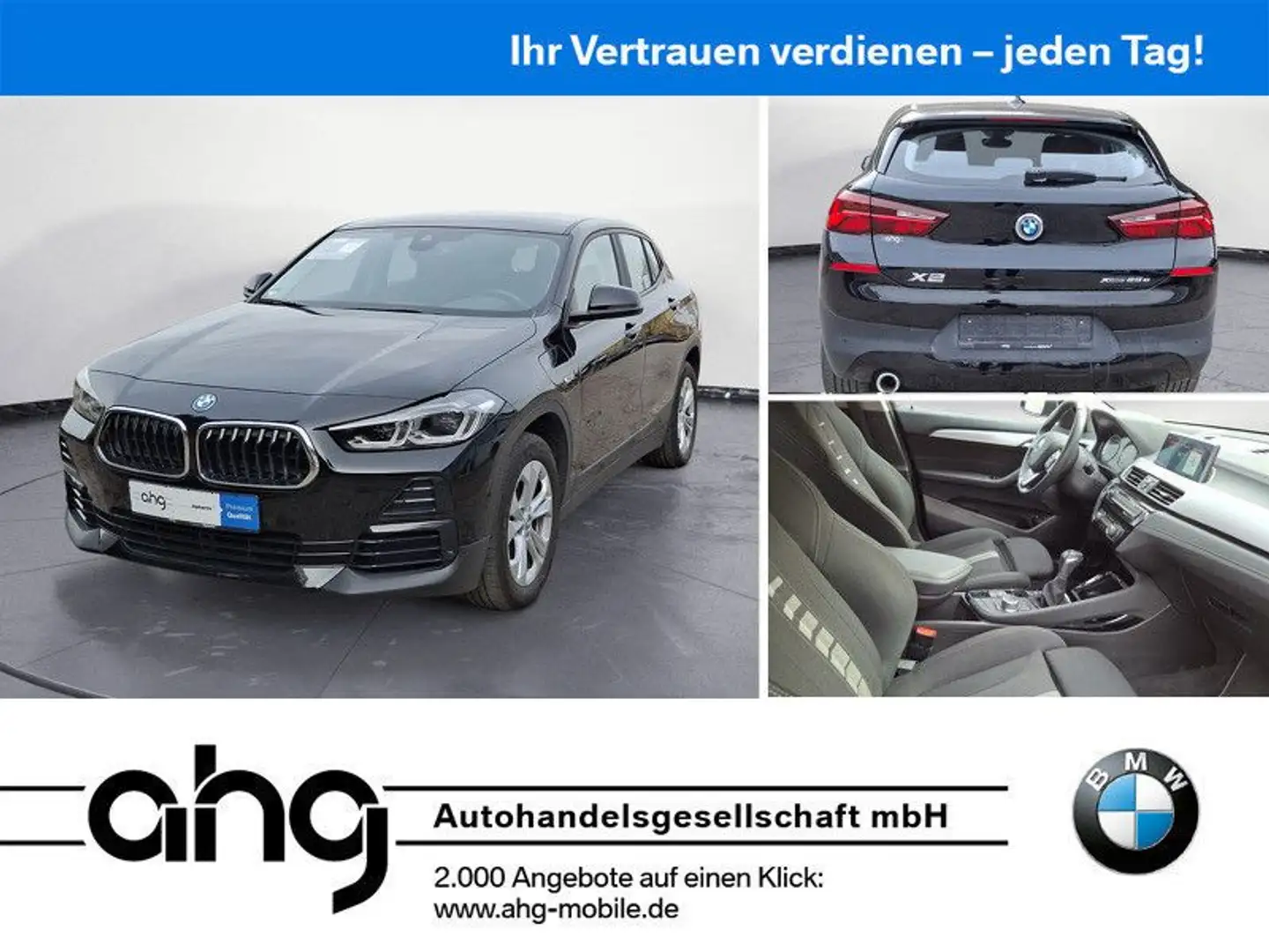 BMW X2 xDrive25e Advantage Steptronic Aut. Klimaaut. Schwarz - 1
