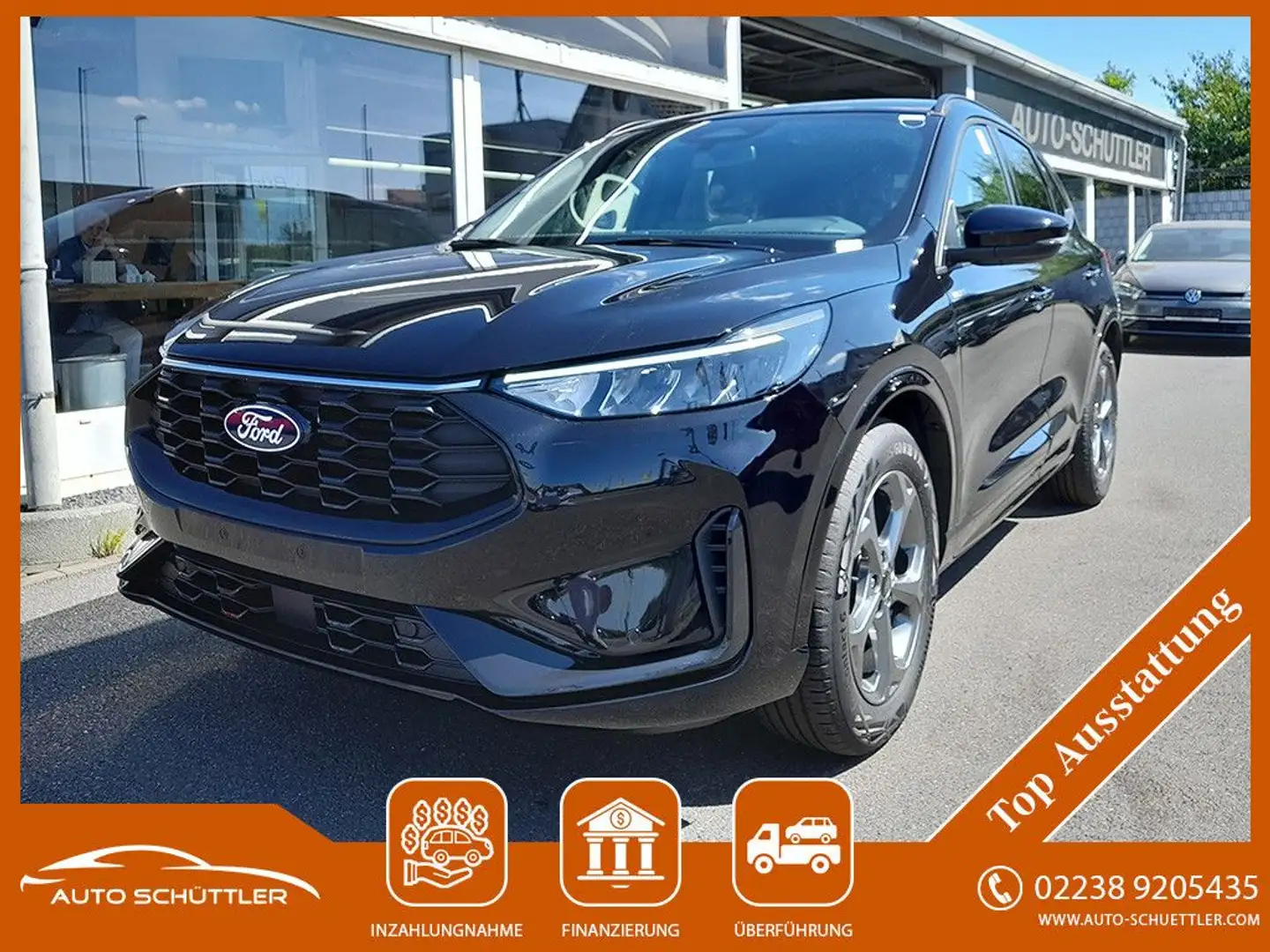 Ford Kuga ST-Line,LED,Sitzh,Kamera,Spurhalte,PDC, Noir - 1