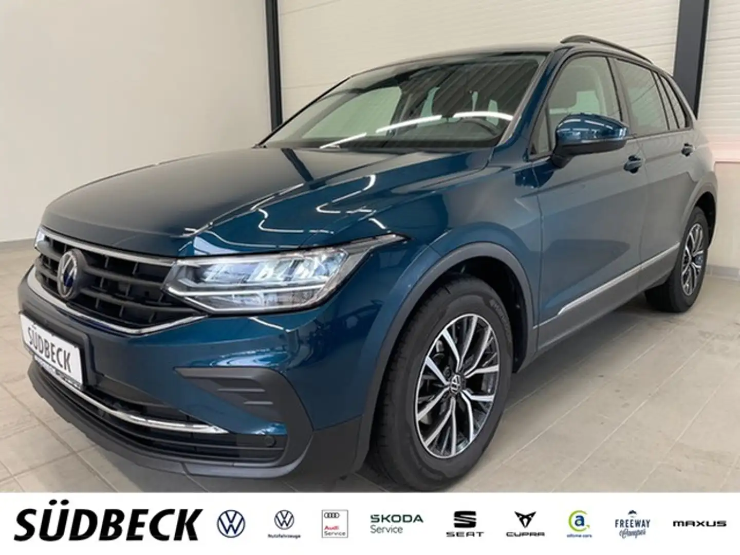 Volkswagen Tiguan 2.0 TDI Life AHK+APP+KAMERA+ACC+LANE Bleu - 1