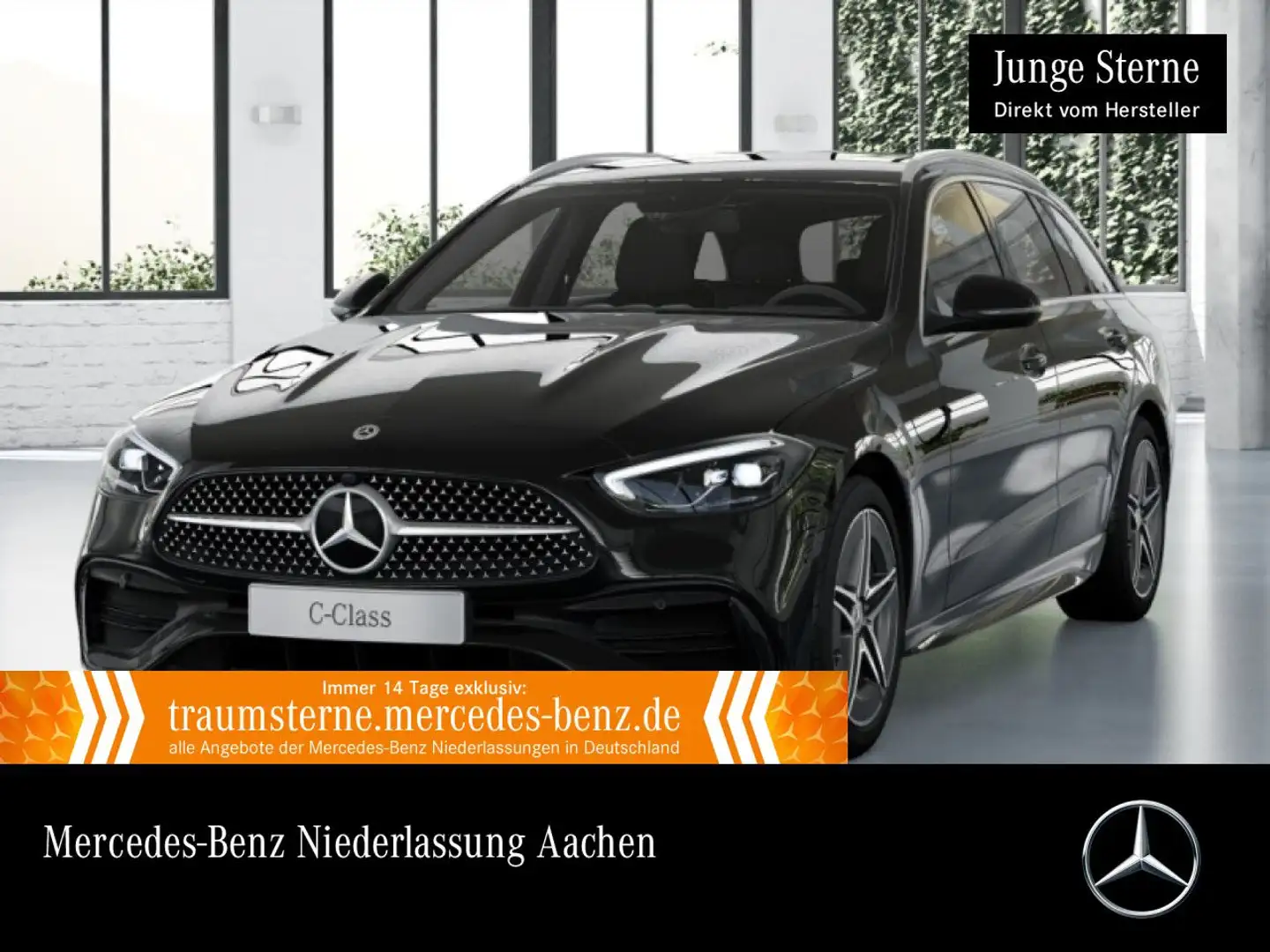Mercedes-Benz C 220 d T AMG+AHK+LED+KAMERA+KEYLESS+9G Schwarz - 1