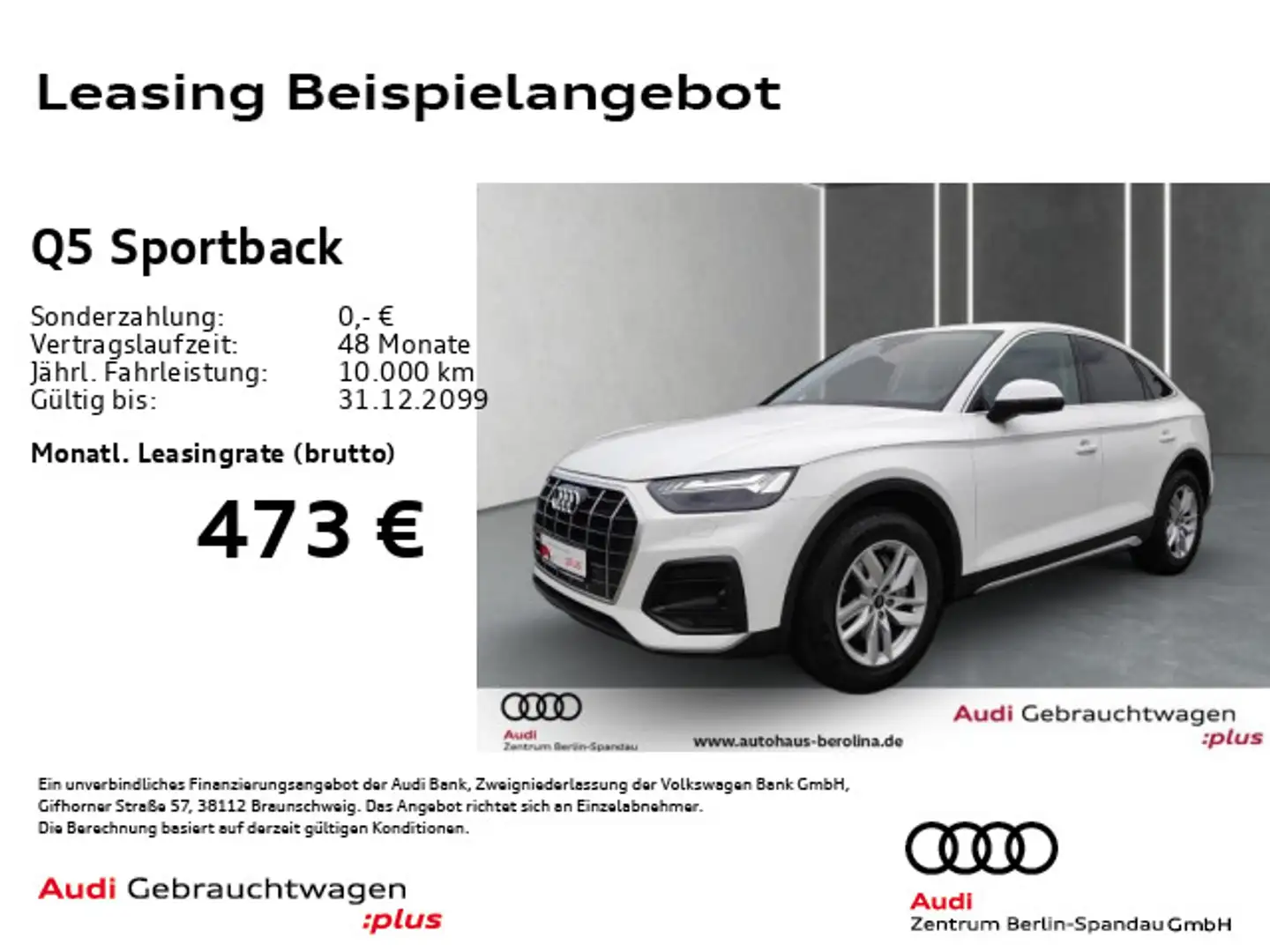 Audi Q5 35 TDI Adv. S tronic *MATRIX*NAV+* Blanc - 1