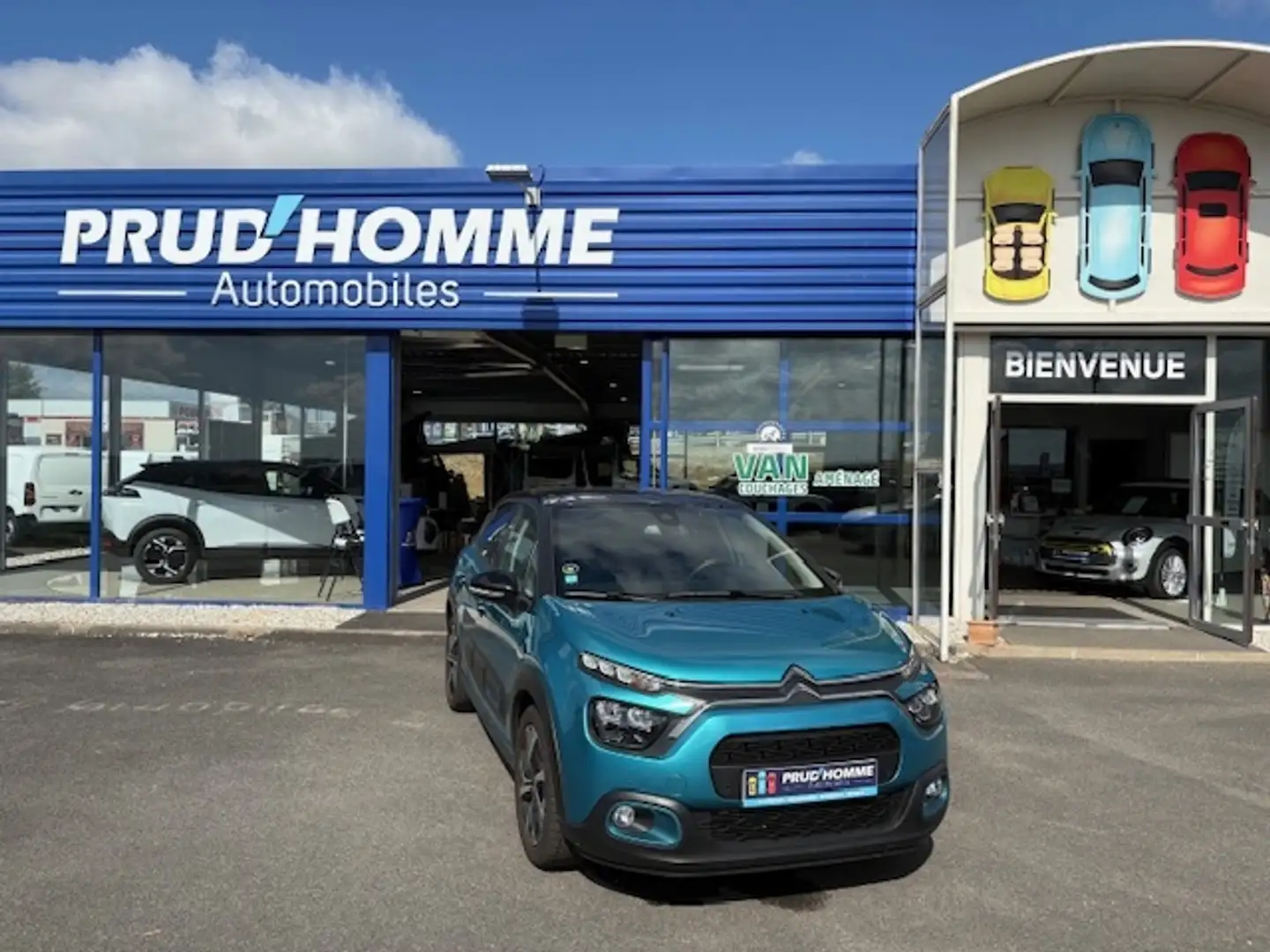 Citroen C3 1.2 PURETECH 110CH S\u0026S SHINE PACK  EAT6 + BOI Azul - 1