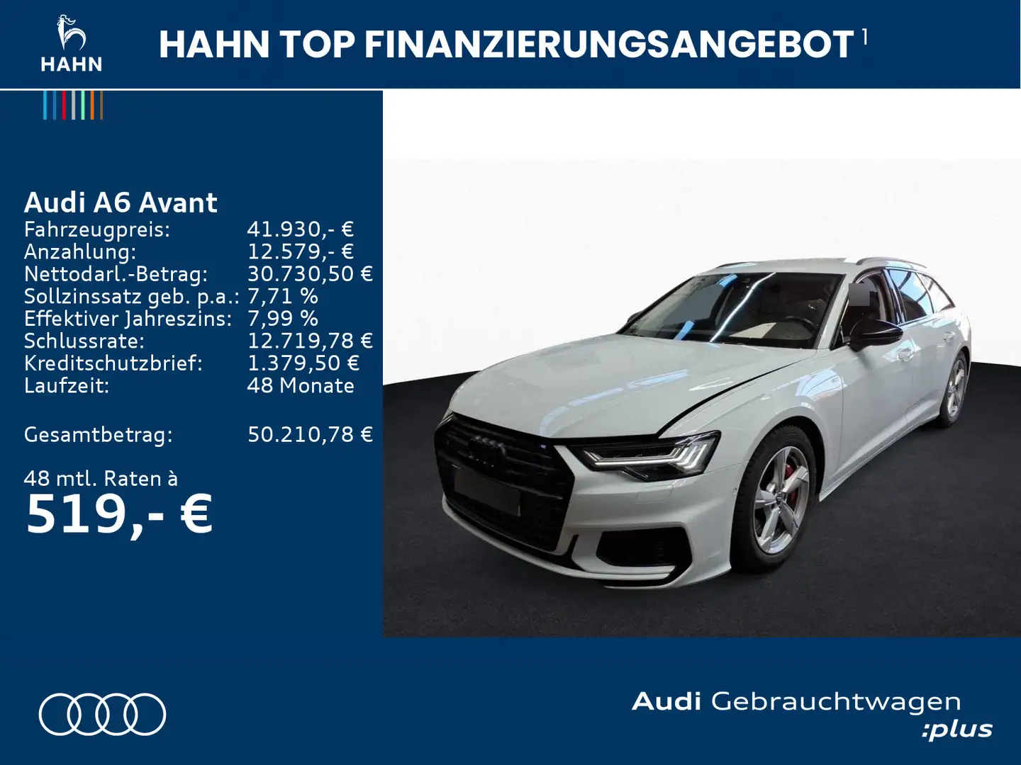 Audi A6 55 TFSIe quattro S line AHK Matrix ACC Weiß - 2