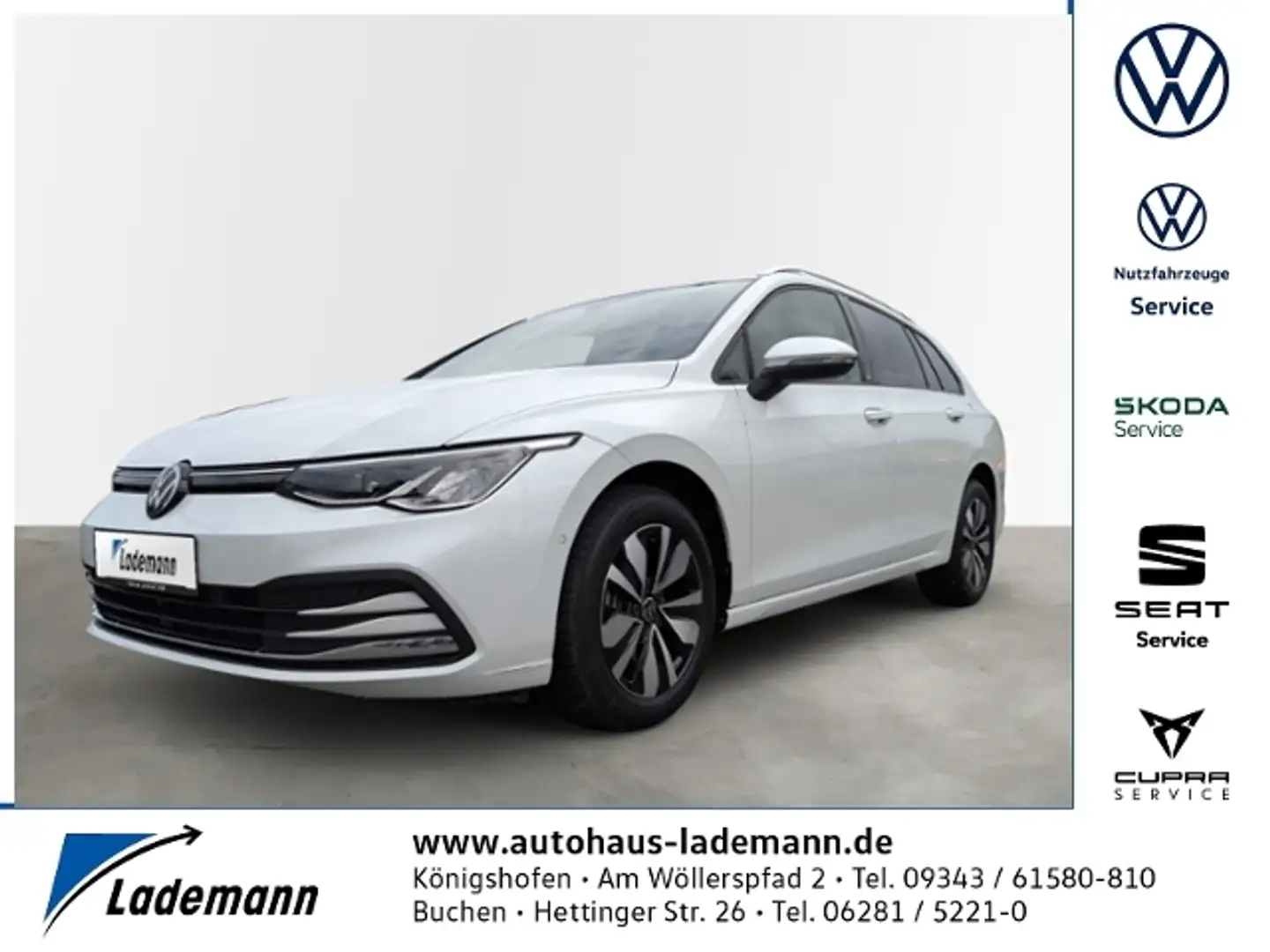 Volkswagen Golf Variant VIII Variant MOVE 2.0 TDI DSG AHK+LED+KAMER Weiß - 1