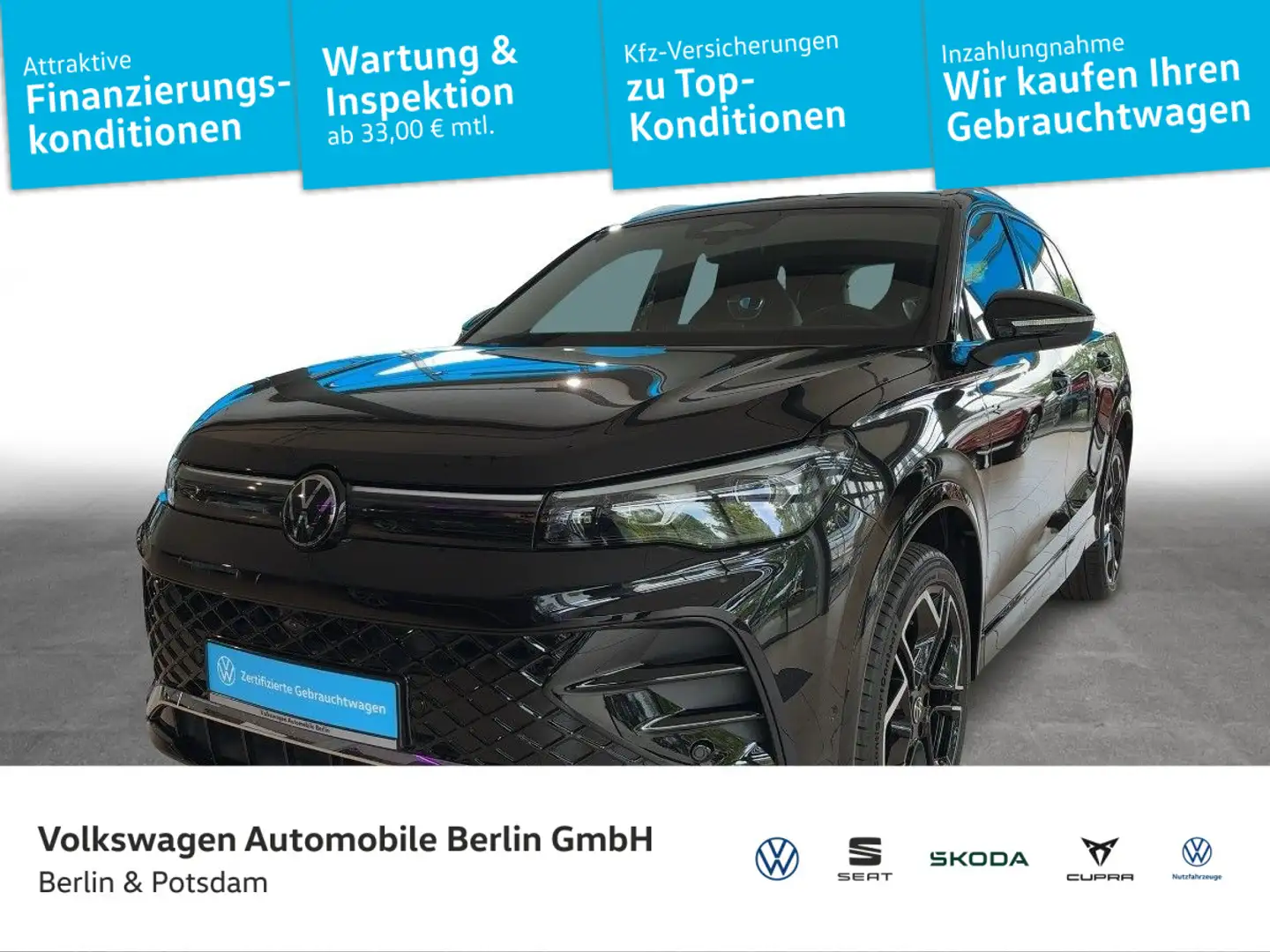 Volkswagen Tiguan 2.0 TDI R-Line 4Motion Noir - 1