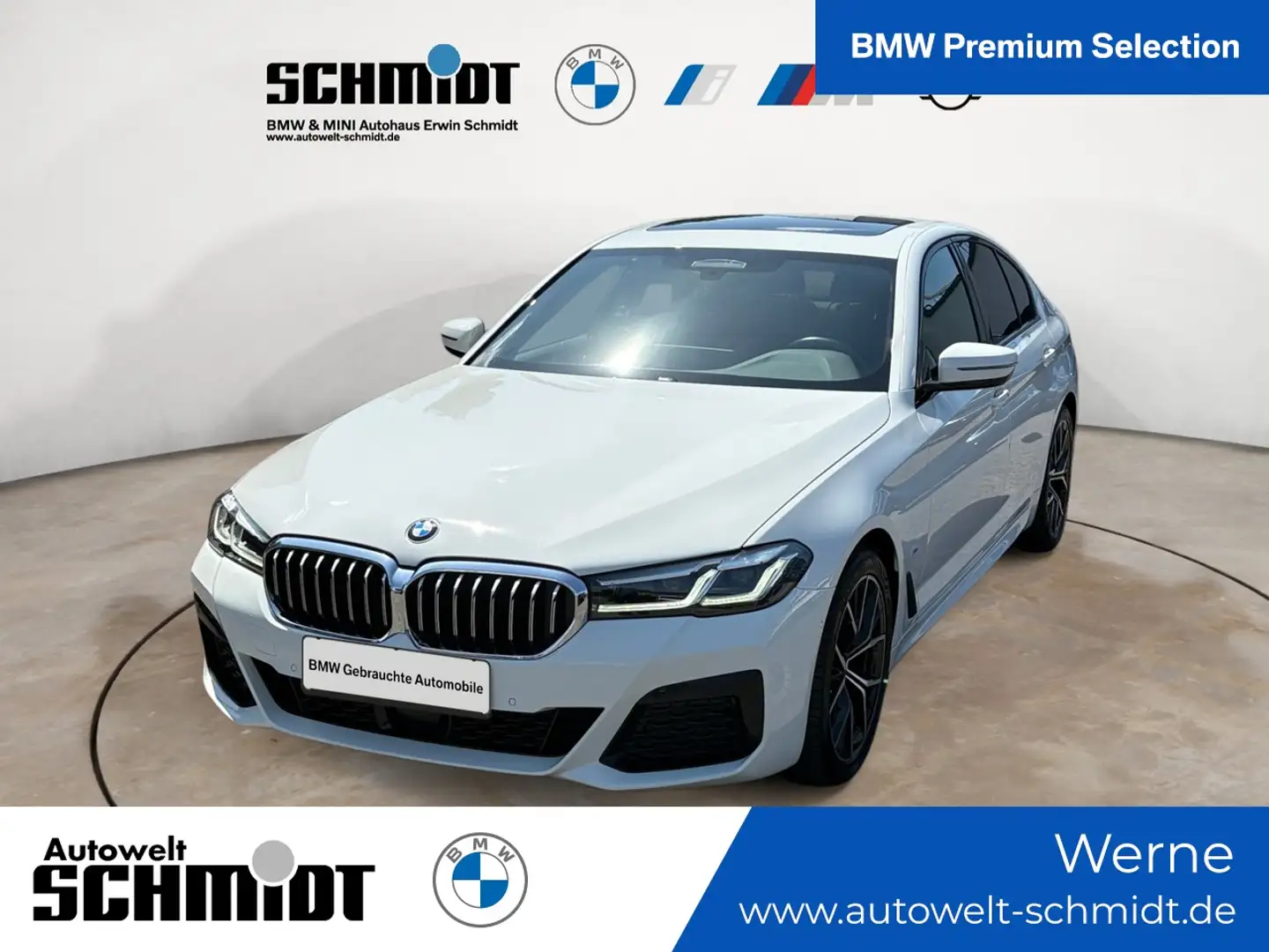 BMW 520 d M Sportpaket + GARANTIE-bis-05.2028 Weiß - 1