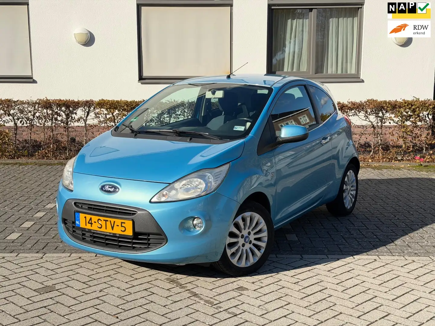 Ford Ka/Ka+ 1.2 Titanium X start/stop NAP AIRCO NIEUWE APK Blauw - 1
