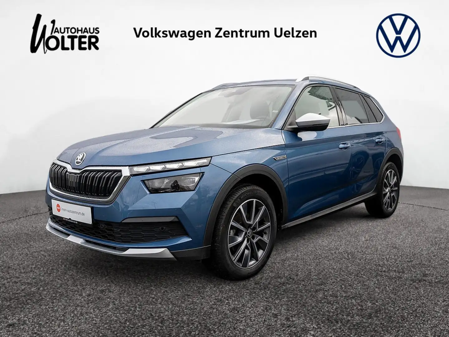 Skoda Kamiq 1.5 TSI ScoutLine DSG AHK GRA DAB+ SHZ Blau - 1