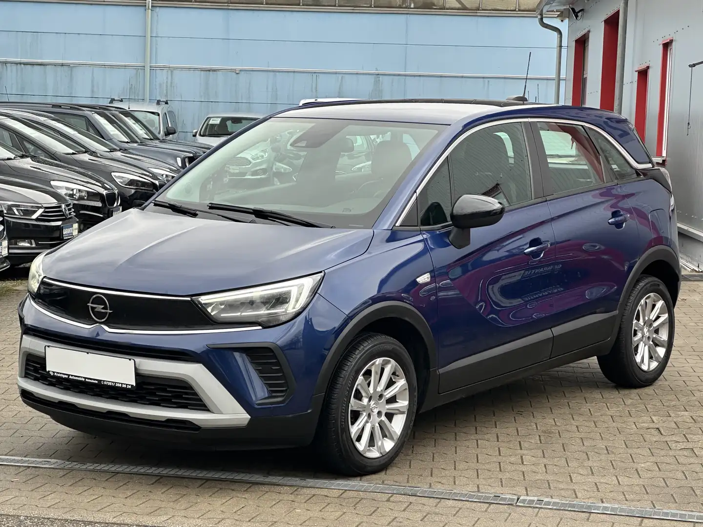 Opel Crossland X 1.5D*Leder*LED-Scheinw*Navi*Park*Klimaauto*Alu*+WR Blau - 1