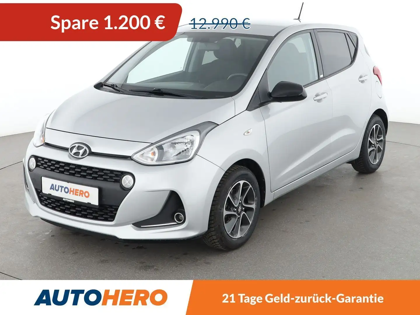 Hyundai i10 1.2 YES! Aut.*LIMITER*SHZ*LHZ*ALU*KLIMA* Argent - 1