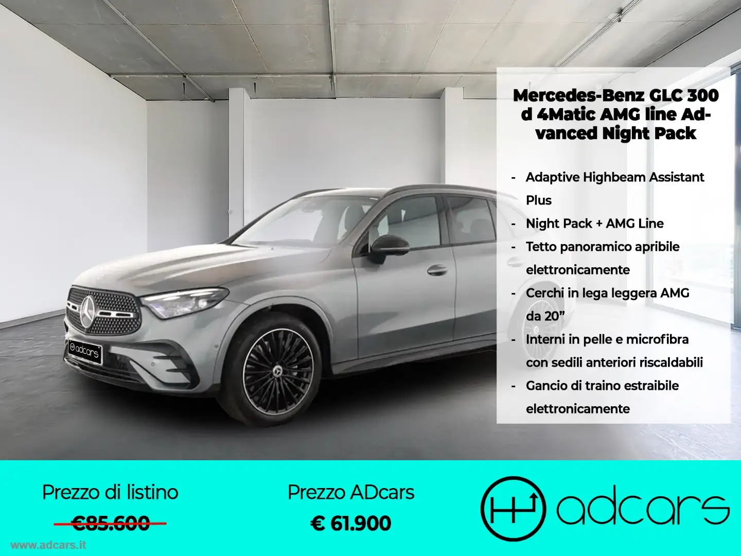 Mercedes-Benz GLC 300 GLC 300 d 4Matic AMG Line Advanced Plus NIGHT PACK Grijs - 1