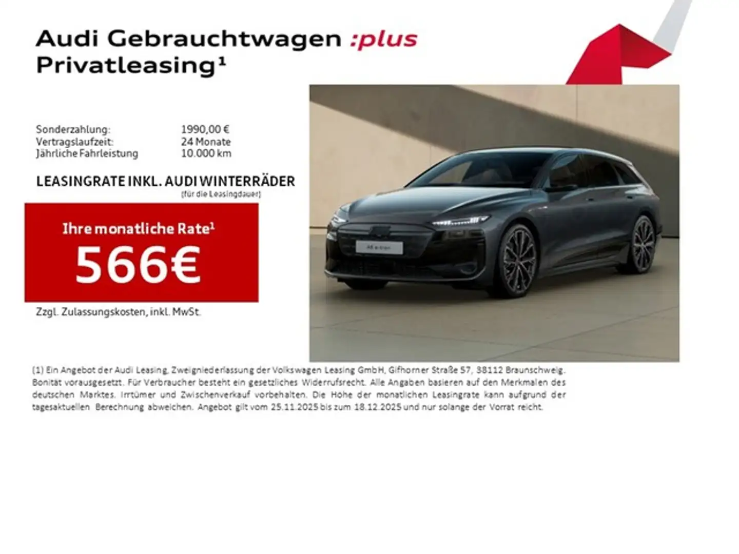 Audi A6 e-tron Avant performance S line Edition One AHK Pano B... Grau - 2