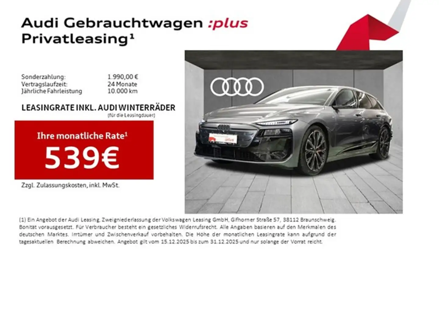Audi A6 e-tron Avant performance S line Edition One AHK Pano B... Gris - 2