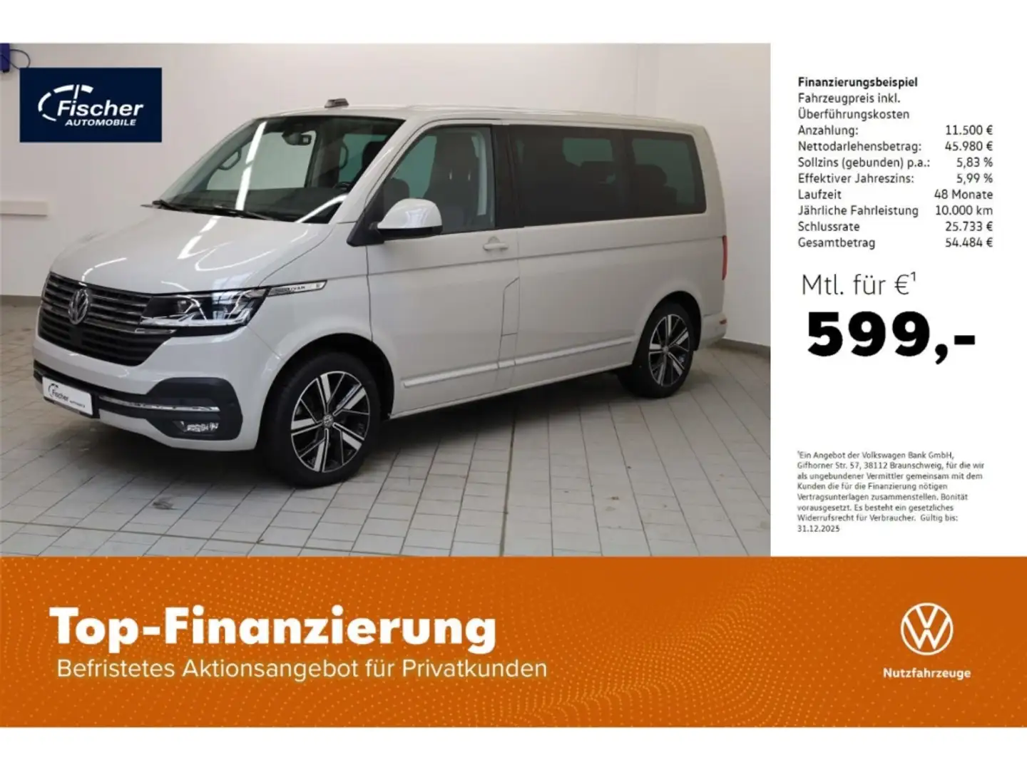 Volkswagen T6.1 Multivan 2.0 TDI DSG GenerationSix AHK/RFK Gri - 1