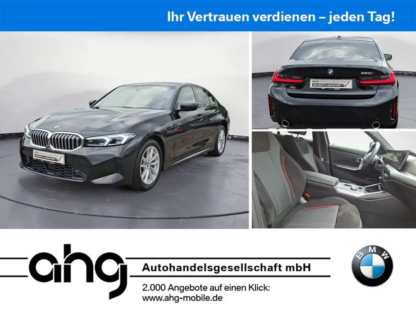 BMW 320 i Automatik M SPORT Parking Plus HiFi Adaptiv Schwarz - 1