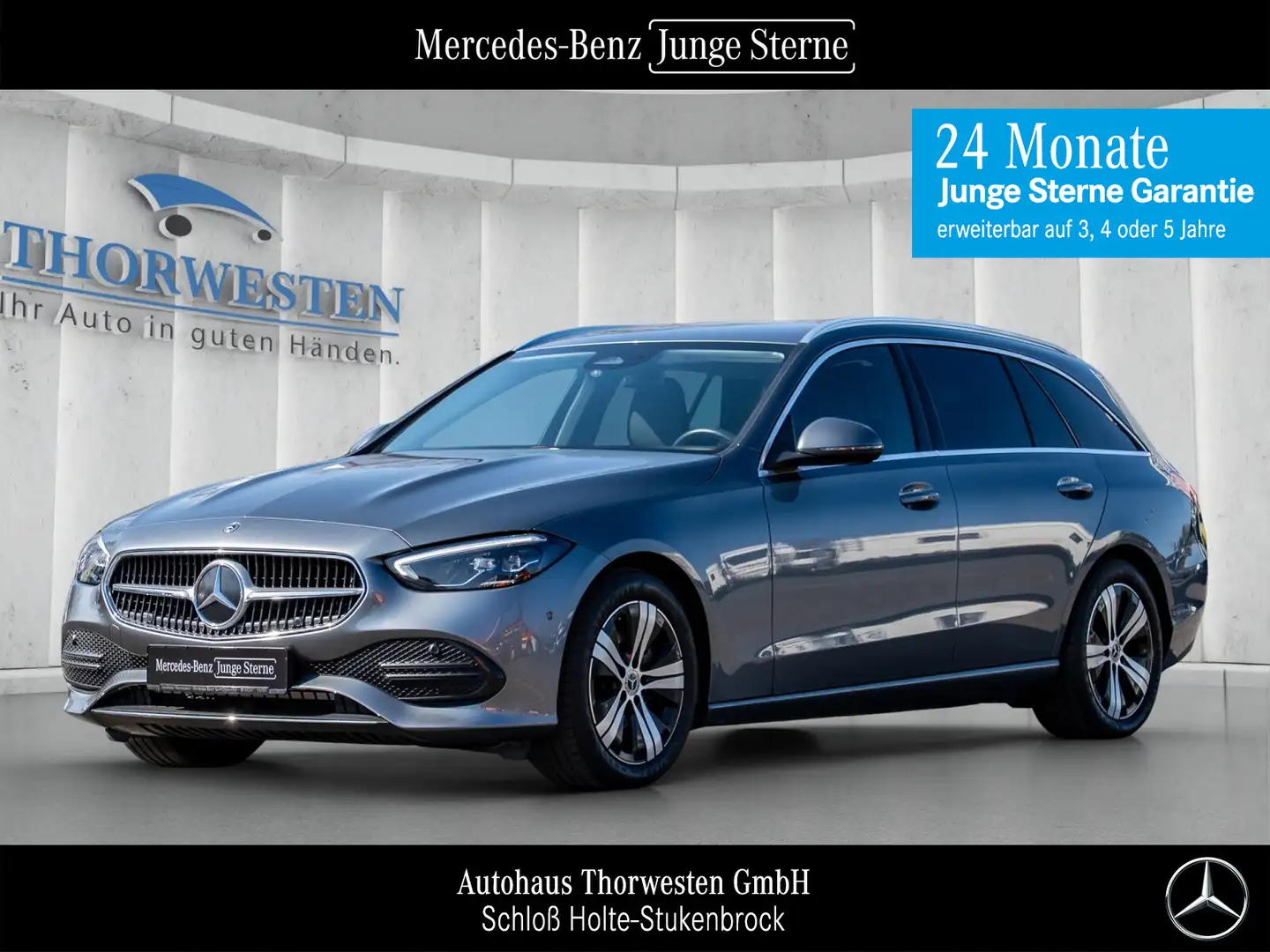 Mercedes-Benz C 180 C 180 T-Modell ASSISTENZS. CARPLAY TOTWINKEL Grau - 1