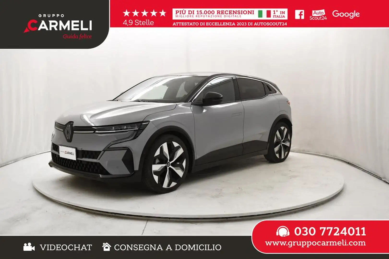 Renault Megane E-Tech Techno EV60 Optimum Charge 220cv Gris - 1