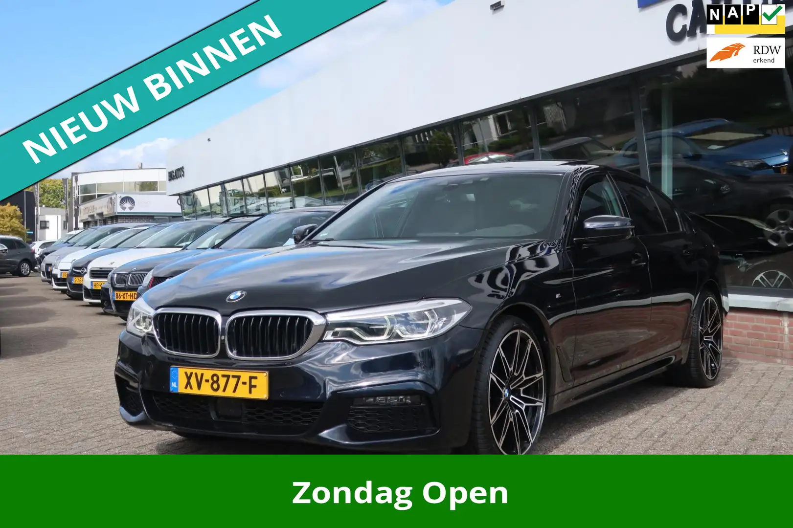 BMW 540 5-serie 540d xDrive High Exe M-Sport+ 100% OPTIE ! Zwart - 1