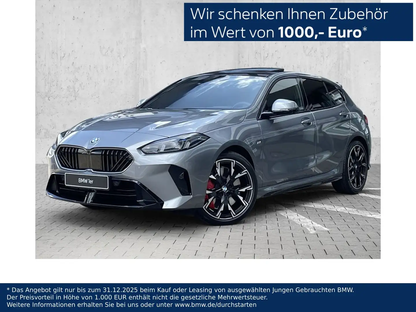 BMW 120 M Sport HuD PANO AHK DA PROF PA+H/K 19" Grau - 1