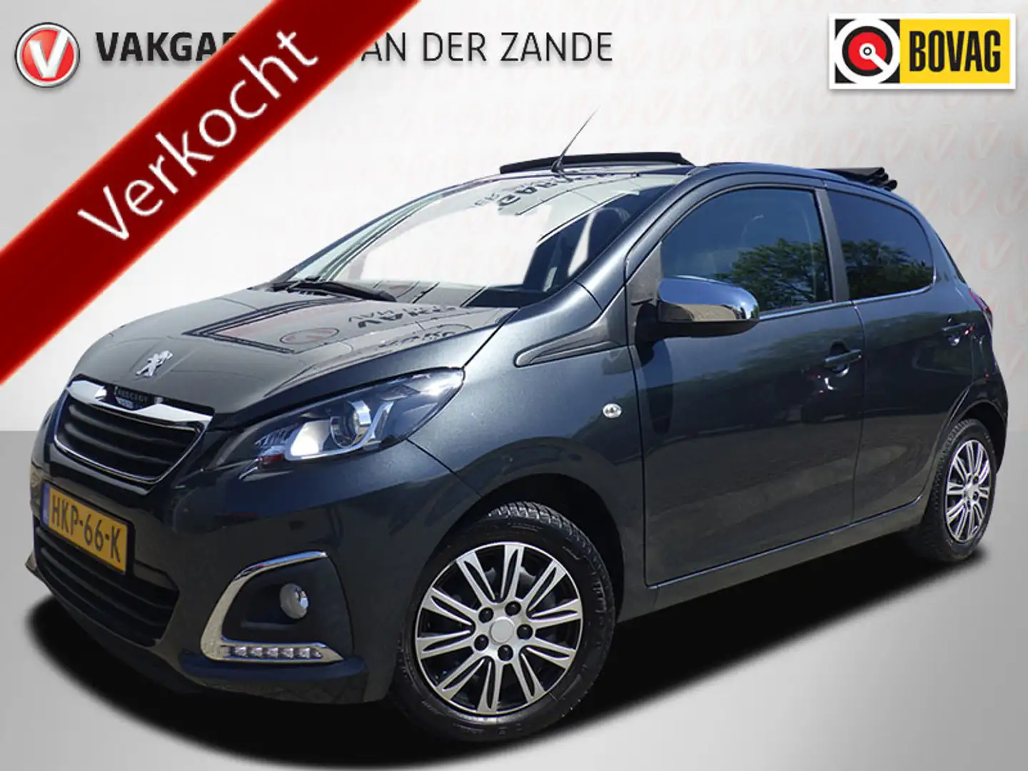 Peugeot 108 Cabriolet 1.0 e-VTi, Airco, Camera, 5 DRS, Lage KM Šedá - 1