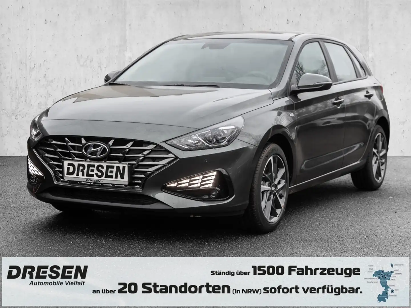 Hyundai i30 1.0 T-GDI 48V Trend Navi Klimatronic Kamera SHZ LH Grau - 1