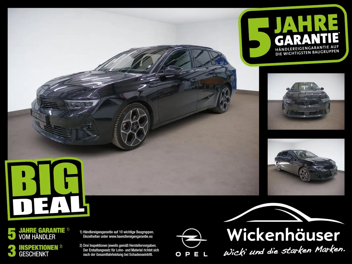 Opel Astra Kombi 1.5 Diesel GS ACC+LED+Navi+SD+BT+Temp Schwarz - 1