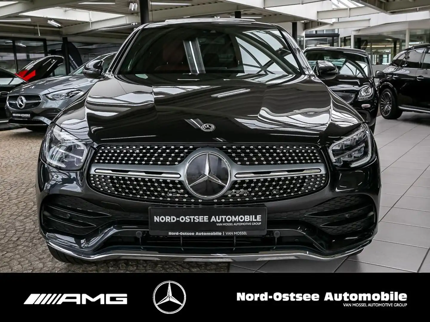 Mercedes-Benz GLC 300 de 4M AMG COUPÈ KAMERA DISTRO NAVI AHK Grau - 2