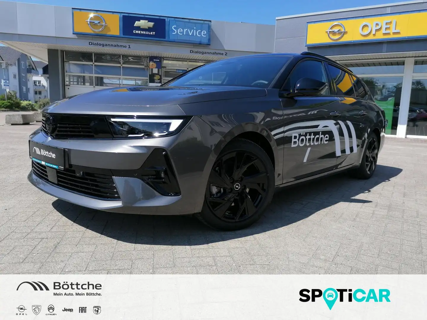 Opel Astra ST 1.2 GS Line AT/AHK/LED/DAB/Shz/Kamera//Klimaaut Grijs - 1