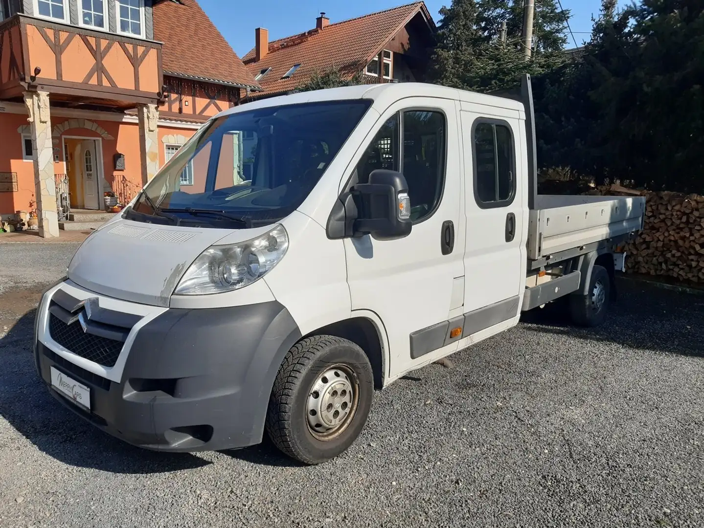 Citroen Jumper Pritsche, 6 Sitzer, HU Neu, AHZV Wit - 1
