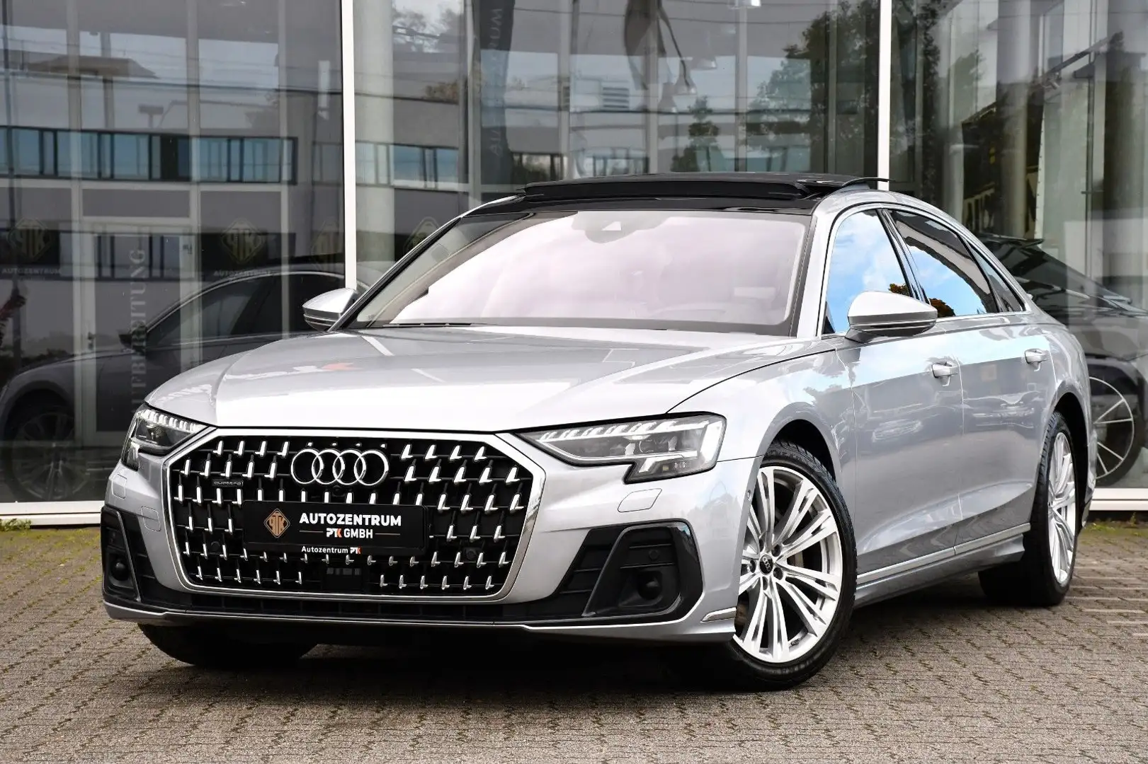 Audi A8 50TDI Lang qu Exclusive Night.V B&O 3xTV Pano Silber - 1