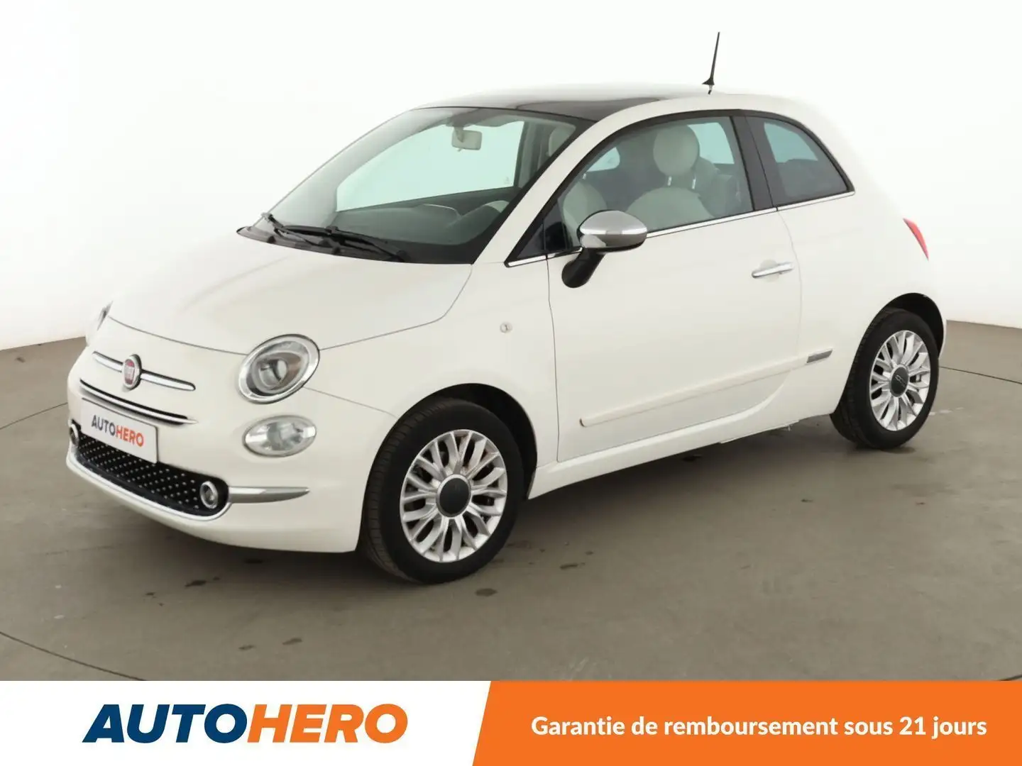 Fiat 500 1.2 Lounge Blanc - 1