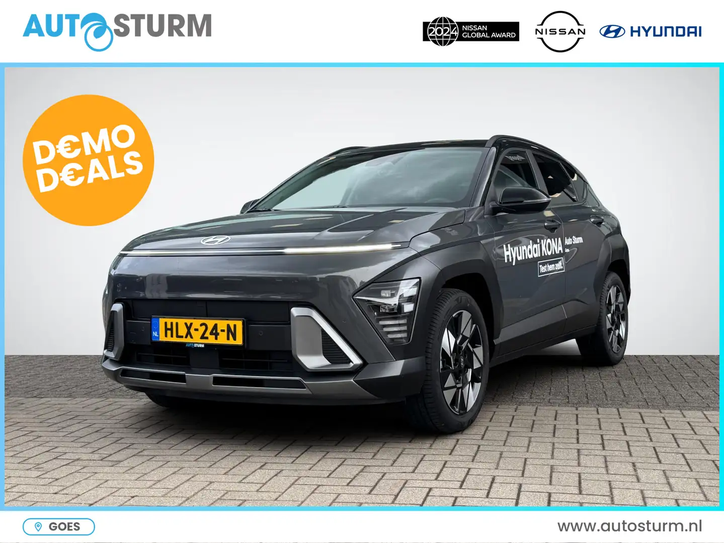 Hyundai KONA 1.6 GDI HEV Comfort Smart | Two-Tone Lakkleur | El Gris - 1