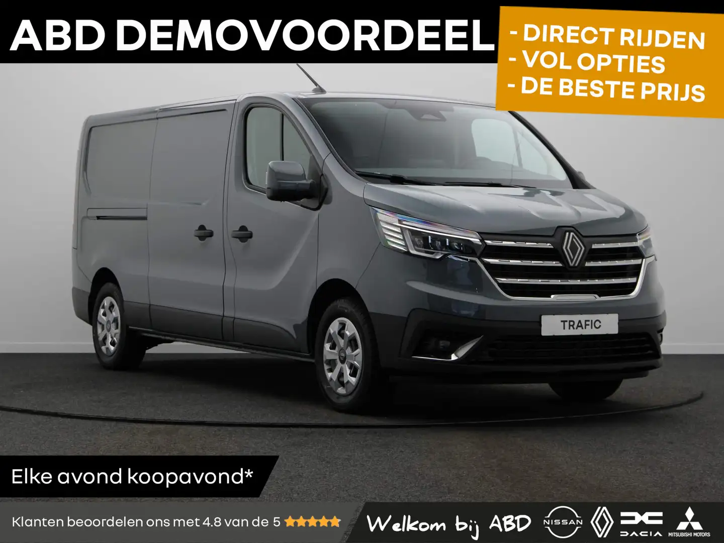 Renault Trafic 2.0 Blue dCi 130pk T30 L2H1 Advance | Laadruimtepa Grijs - 1